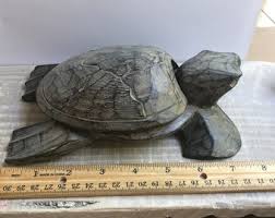 Primitive Folk Style Carved Wood Etched Vintage Turtle With Lid - Etsy