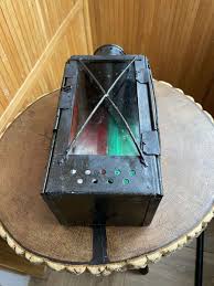 1951, vintage railway signal light, candle lantern, lamp ...