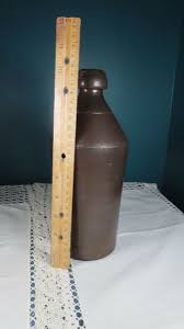 Vintage - BLOB TOP Dark brown STONEWARE BOTTLE, unmarked - VG | eBay Australia