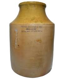 RARE OLCOTT MCKESSON & CO DRUGGISTS 127 MAIDEN LANE NYC STONEWARE APOTHECARY JAR | eBay