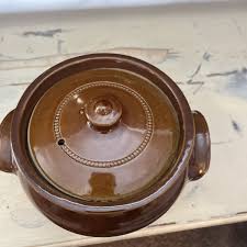 Vintage Pearsons of Chesterfield Stoneware Casserole Dish W ...