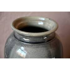 Large Vase in Blue-Grey Stoneware by Vincent Pirard ...