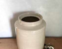 Red Wing White Stoneware Crock Jar, Utensil Crock, Stoneware Jar, Vintage Crock, Vintage Kitchen, Kitchen Decor, Farmhouse Decor - Etsy