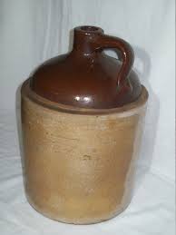 Primitive 2 Gallon Salt Glaze Stoneware Crock Jug ~ Nice Antique Two Tone Jug ~ This Does Display Well ! - Etsy