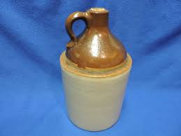 Antique Stoneware Pottery Moonshine Gallon Jug