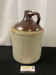 Antique 3 Gallon Two Tone Stoneware Jug