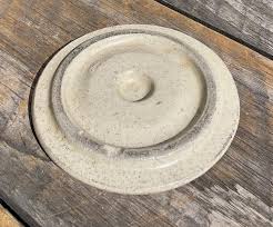 Antique Prim Stoneware Bristol Glaze Preserve Jar Crock ...