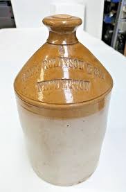 DEMIJOHN POTTERY VINTAGE stoneware bottle flagon antique large 29cm $180.00 - PicClick AU