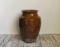 Vintage Clay Pot: Rustic Wabi Sabi Vase, Antique Vessel - Etsy