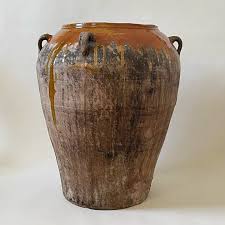 Large Glazed Terra-Cotta Pot, French – George Home CT