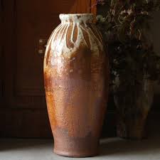 Big Woodfired Stoneware Vase With Porcelain Slip Marks. Big Vase Anagama Fired. Pottery Vase. Unique Ceramic Vase - Etsy