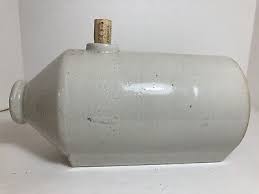 Antique Foot/Bed Warmer Glazed Stoneware Pottery Grey LARGE | eBay