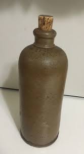 VINTAGE CAMPOS FILHOS Aveiro Portugal Pottery Salt Glazed Wine Stoneware Bottle $14.99 - PicClick