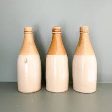 Antique Stoneware Ginger Beer Bottle, Vintage Pottery Beer Bottle, Late 1800's Pottery, Set of 3 - Etsy