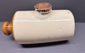 Vintage Stoneware Pottery Hot Water Bottle/Bed Warmer With ...