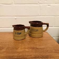 Vintage | Kitchen | Vintage Ceramic Measuring Cups Set Of 2 ...