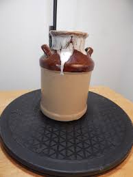 Vintage Ceramic Pottery Milk Crock - Etsy