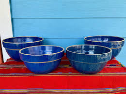 Cornflower Blue Stoneware Bowl - Etsy