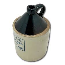 Antique Early 1900s American 1 Gallon Stoneware Boston Massachusetts Wholesale Liquor Dealers Jug | Chairish