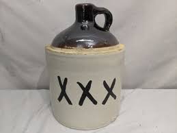 Vintage Triple X Stoneware Whiskey Jug Xxx
