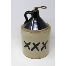 Antique XXX Triple X Stoneware Moonshine Whiskey Crock Jug