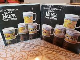 Vintage Fred Roberts Co. Country Farm Animals Stoneware Cups/Mugs 8 mugs lot NIB | eBay