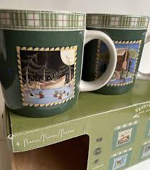 Set Of 4 Coffee Mugs 14oz Wilson & Wilson Folk Art Ducks Birds Wildlife | eBay