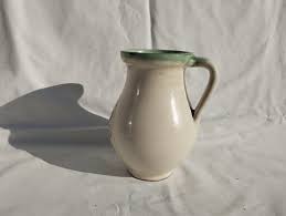 Vintage Traditional Folk White Milk Jug, Stoneware Flower Decorated Hungarian Water Pitcher - Etsy