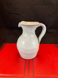 Fine Stoneware Williamsburg Pottery Vase, Blue Leaf Design, Made in USA, Salt Glazed Small Pottery Pitcher, Collectible, Very Nice - Etsy