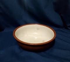 Vintage Simple Small Brown and White Weller Pottery Bowl | eBay