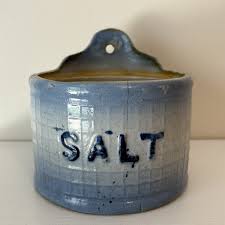 Antique SALT Box Indiana Stoneware for sale | eBay