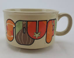 Vintage 12 oz Soup Mug- 70's Vegetable Design- Made in Japan ...