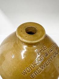 Antique English Beer Jug Crock Workshop & Retford Brewery Co ...