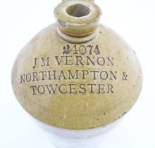 Sold at Auction: An early 20thC two tone stoneware flagon ...