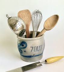 ZOUT Dutch Salt Glaze Stoneware Salt Wall Crock 5.5" Tall, Kitchen Storage | eBay