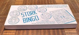 Stork Bingo Pink Vintage 1957 Leister Game Co Baby Shower Party Complete | eBay