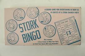 Vintage 1957 Family Toy Leister Board Game STORK BINGO No 1026 BABY SHOWER | eBay