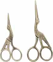 Vintage Crane Shaped Stainless Steel Sewing Scissors Set - Craft, Art, and Everyday Use Scissors : Arts, Crafts & Sewing - Amazon.com
