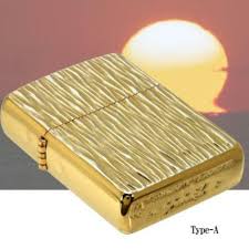 Zippo Lighter Armor Heat Haze Silver & Gold Unused item ...