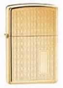 Zippo High Polished Brass Passing Lines Lighter 592B