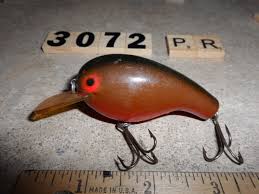 U3072 PR OLD TENNESEE SHAD TYPE WOODEN FISHING LURE UNKNOWN ...