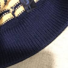 VTG Smiley Sparks Nevada Wool Yellow Rainbow Stripe Winter ...