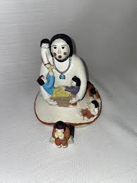 Pueblo Native American Storyteller Clay Sculpture - Etsy