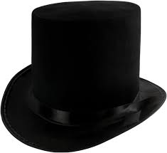 Amazon.com: Funny Party Hats Black Top Hat - Victorian Hat ...