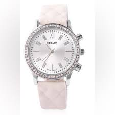 Accessories | Cream Color Watch With Austrian Crystals ...