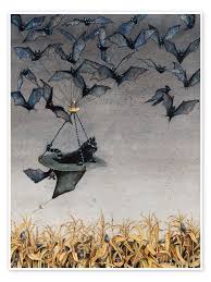 Wizard's Pets print by Maggie Vandewalle | Posterlounge