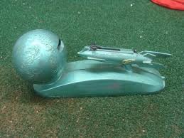 Vintage Shoot The Moon Strato Bank Mechanical Bank No Key Or Bottom, Works | eBay