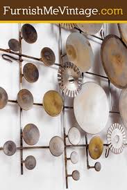 Signed J. Stillman Metal Wall Sculpture