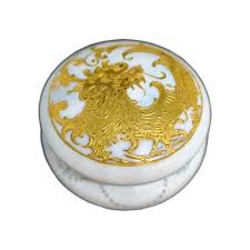 Limoges Elite Gold Enamel Dragon Imari Miniature Trinket Box ...