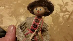 Vintage Handmade Folk-art Doll, Folk Art Dressed Doll, RARE Ethnic Twine Doll, Russian Jute Twine Hand-painted Doll 1980's Morethebuckles - Etsy
